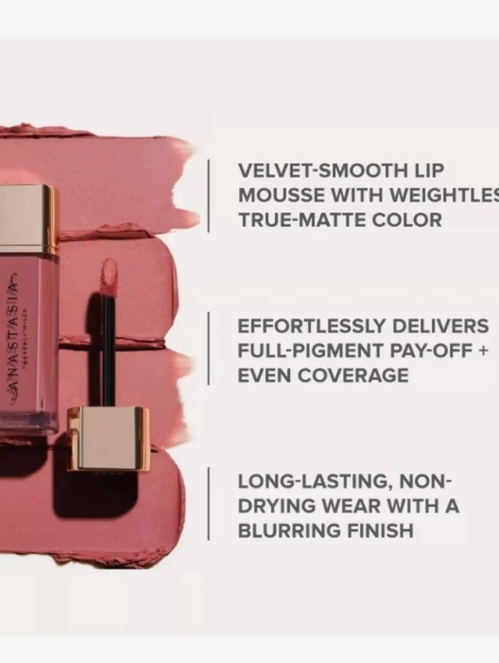 BUNDLE ABH Rose Metals Eyeshadow Palette & Lip Velvet Liquid Lipstick - Picture 8 of 8